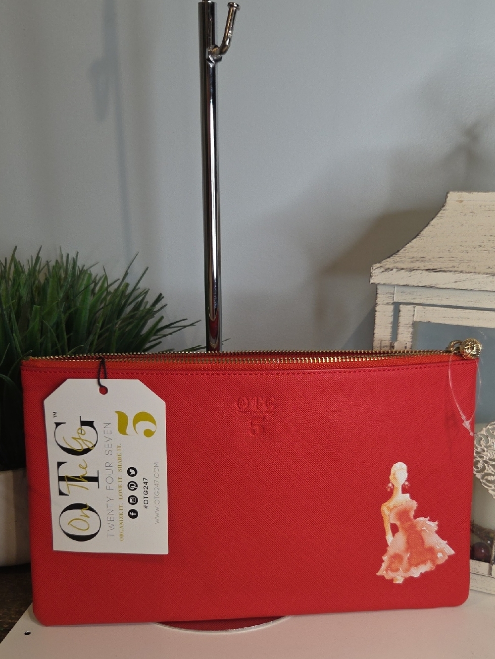 O.T.G #5 On The Go Red Clutch